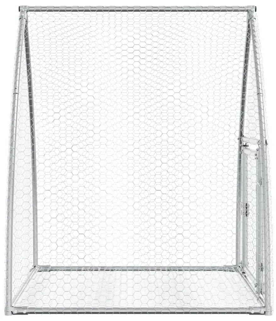 Gaiola para coelhos 100x105x120 cm aço galvanizado prateado