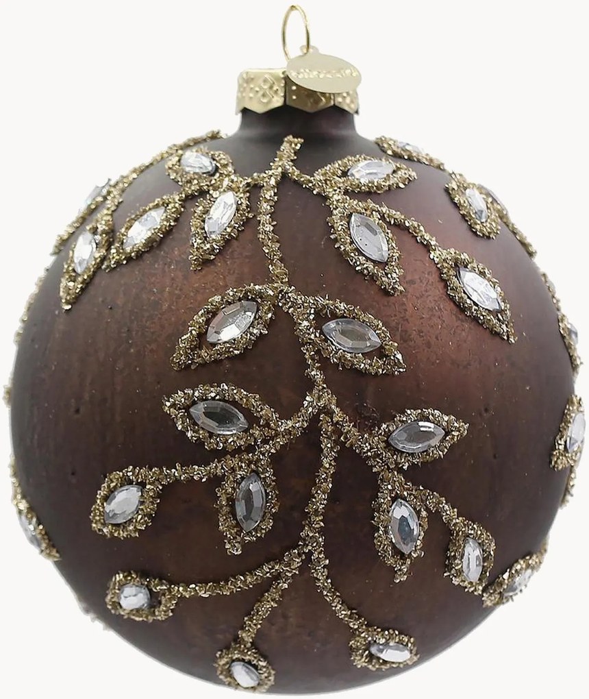 Bolas de Natal em vidro Gemstone, conjunto de 8