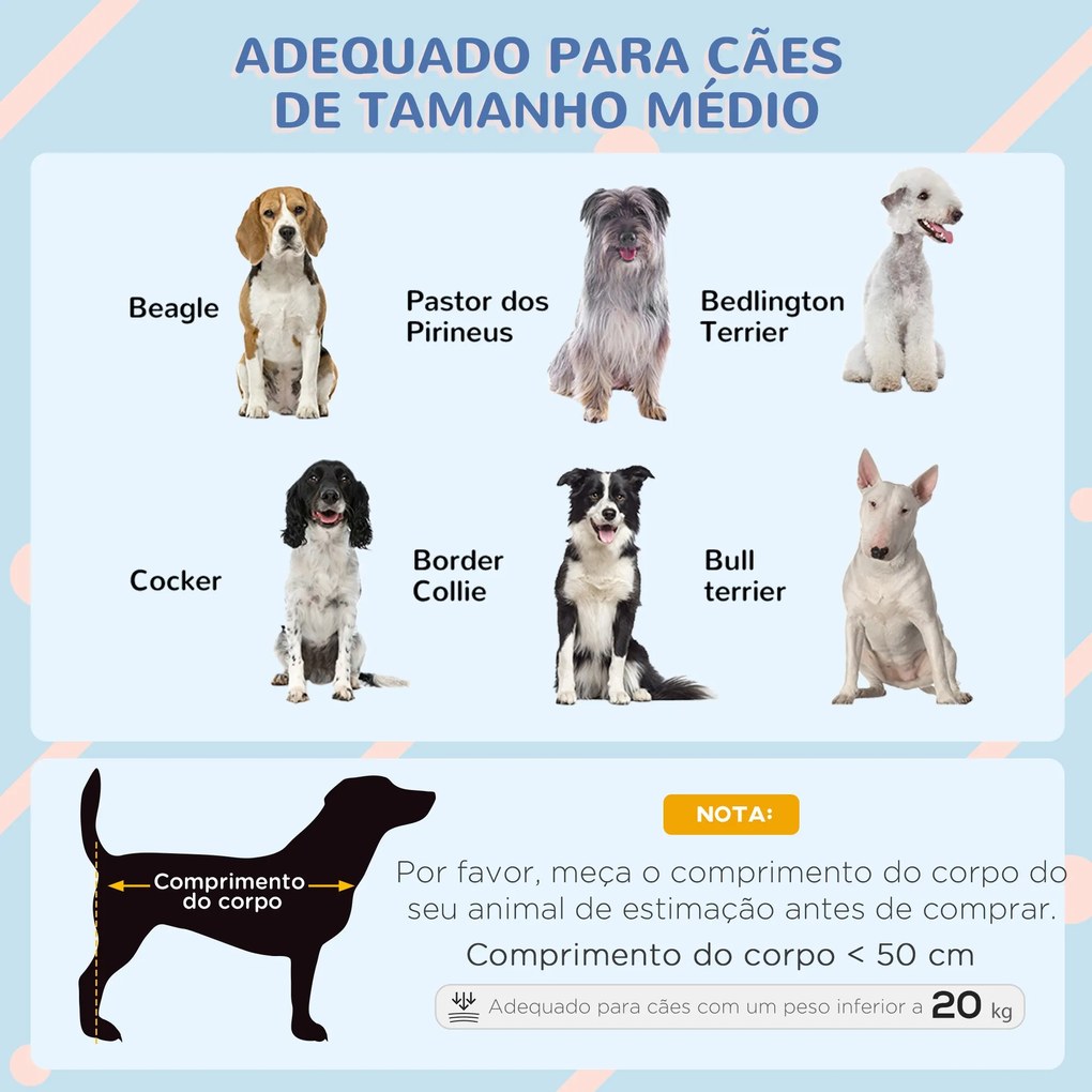 PawHut Casota para Cães 75x88x82 cm Casa para Cães de Tamanho Médio co