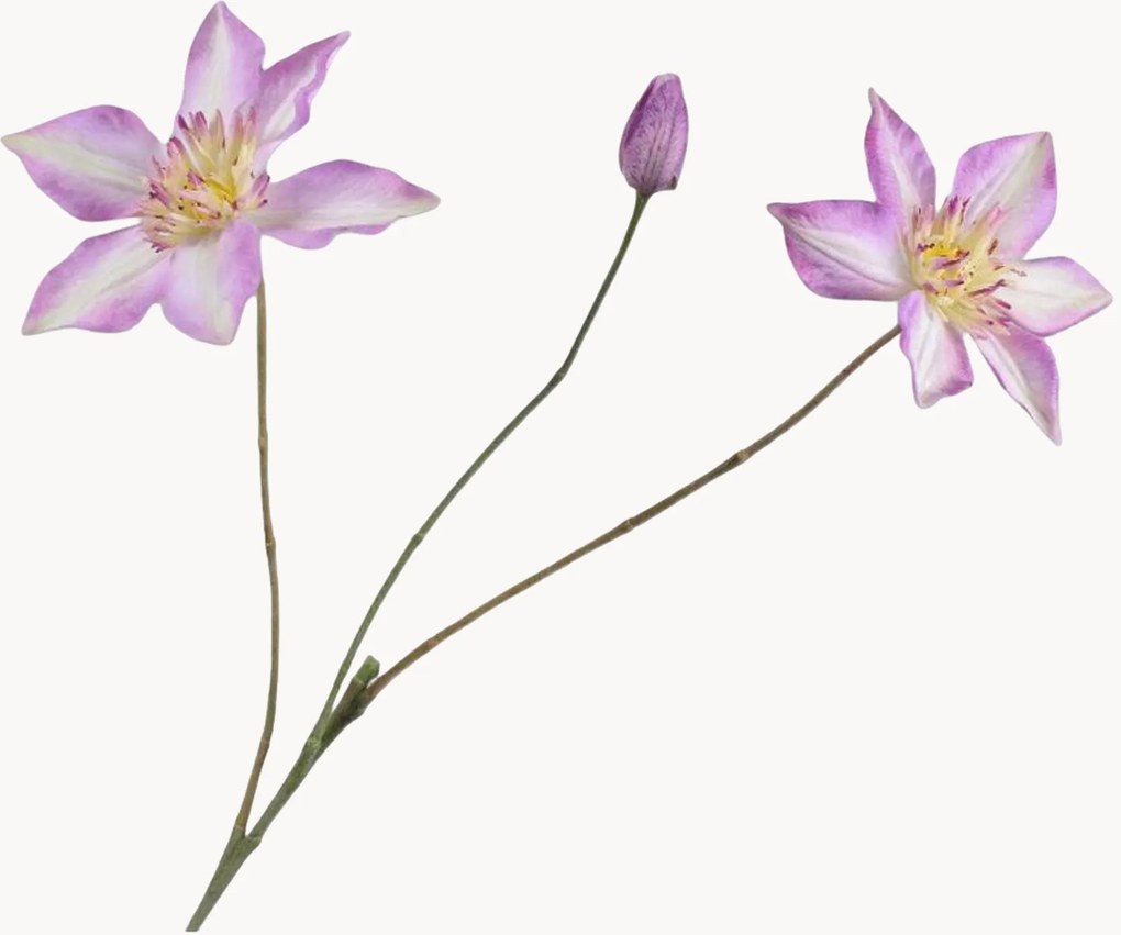 Flores artificiais Clematis, conjunto de 2