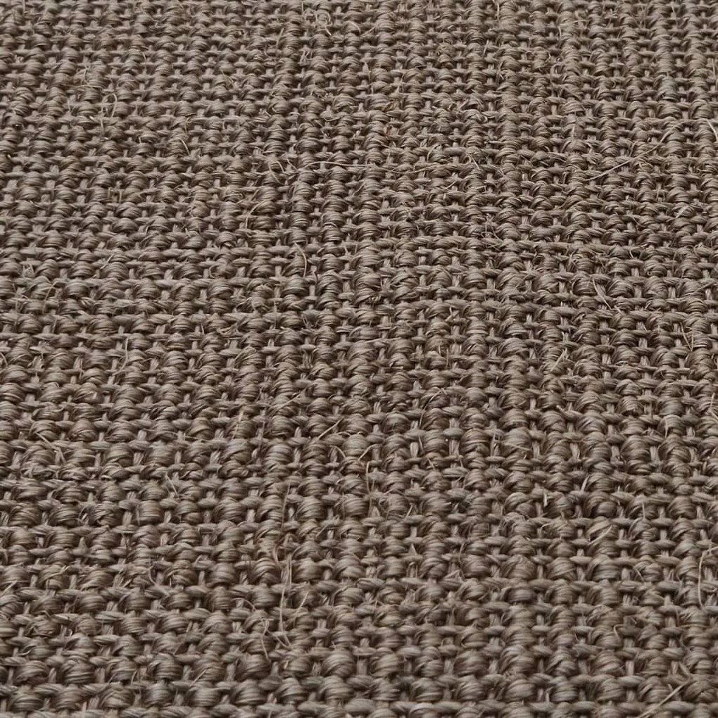 Tapete sisal natural 80x300 cm castanho