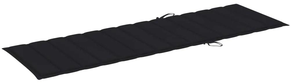 Espreguiçadeira de jardim com mesa e almofadão pinho impregnado