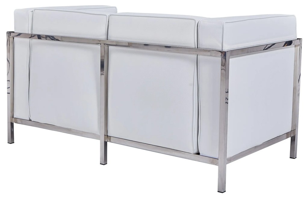 Sofá LOBBY – 2 Lugares – 132x70x68 cm – Estrutura em Aço Inoxidável e