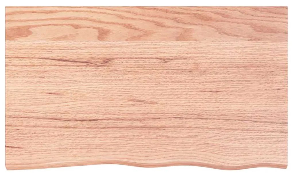 Tampo de mesa 100x60x2 cm carvalho tratado castanho-claro