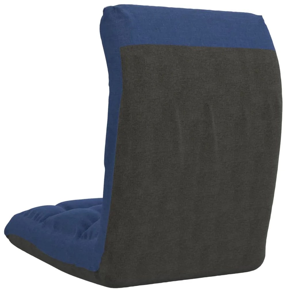 Colchão/cadeira de piso dobrável tecido azul