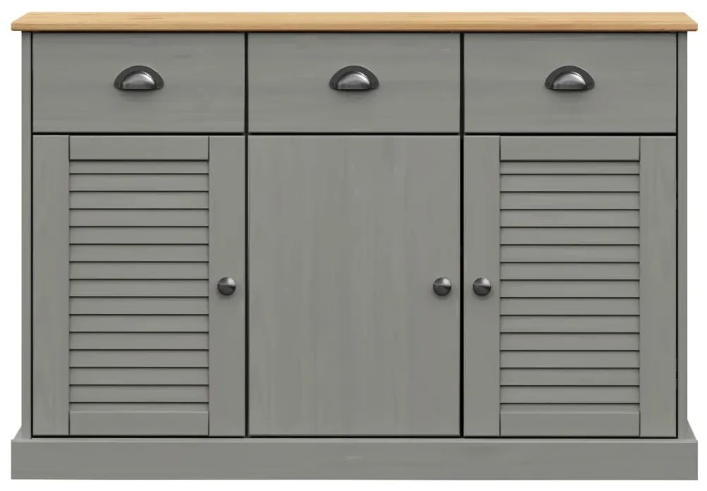 Aparador com gavetas VIGO 113x40x75 cm pinho maciço cinzento