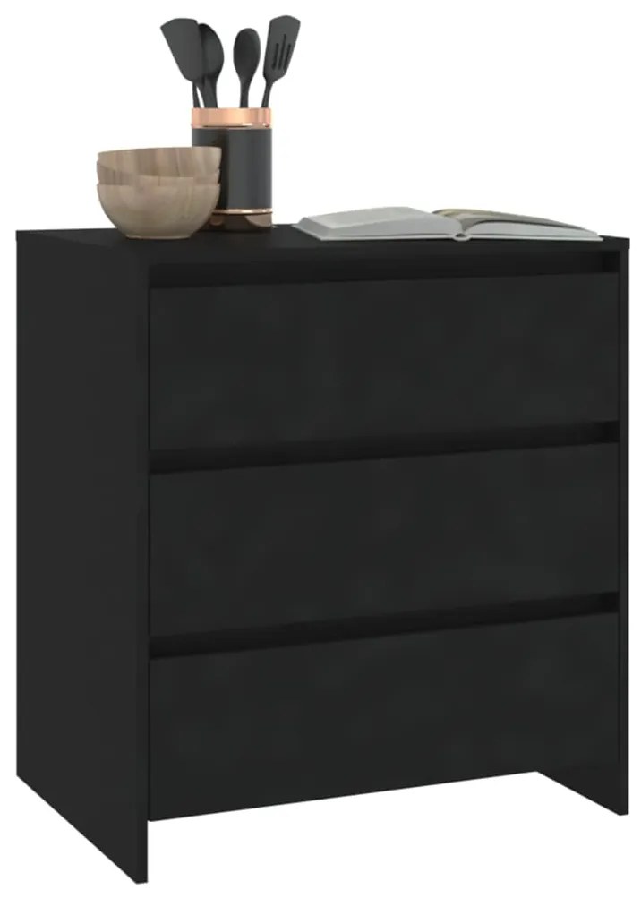 Aparador 70x41x75 cm derivados de madeira preto