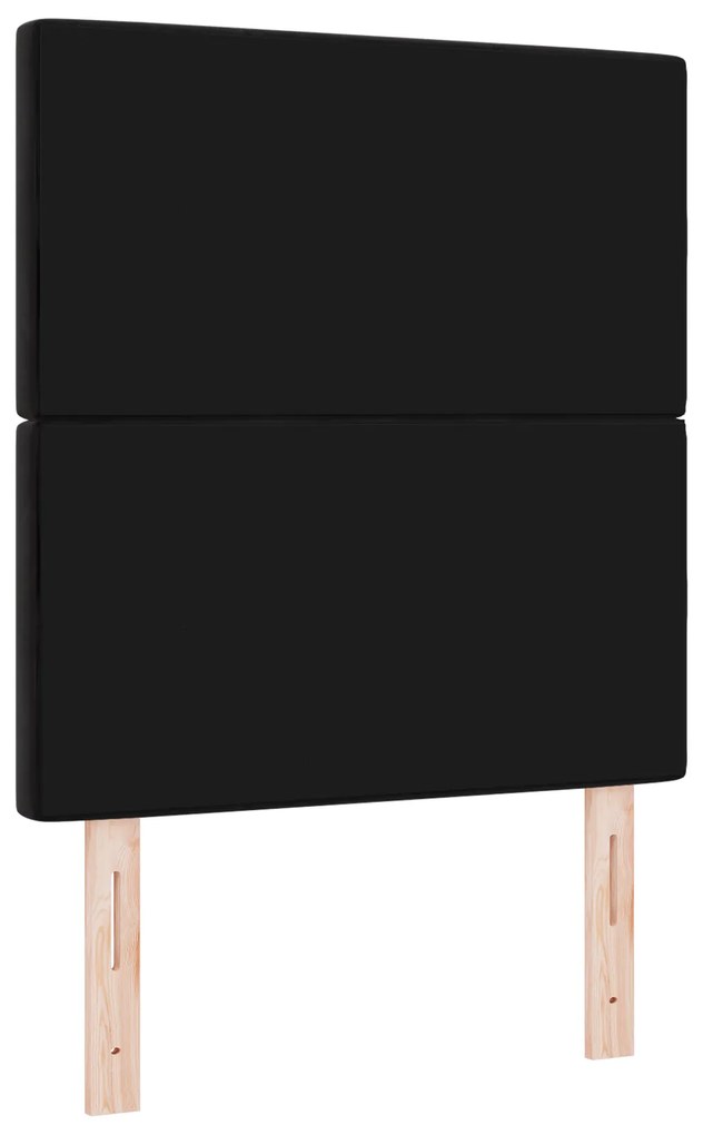 Cabeceira vidaXL Botão de Cristal Tufted Preta 80 cm Veludo, Cabeceira