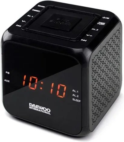 Rádio Despertador Daewoo DCR-450 Preto