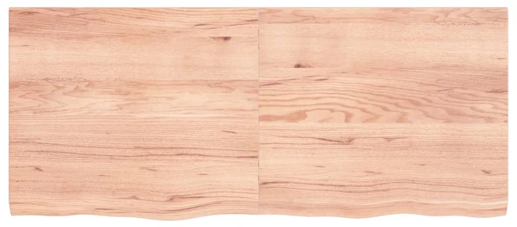 Tampo de mesa 140x60x(2-4) cm carvalho tratado castanho-claro