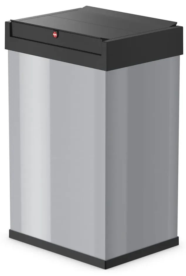 415463 Hailo Caixote do lixo Big-Box Swing tamanho L 35 L prateado 0840-121