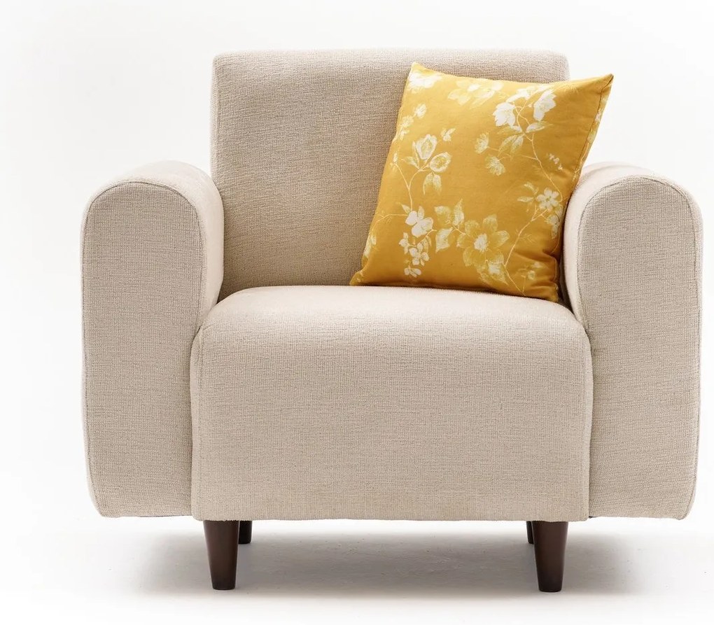 Sofá de 1 Lugar Noya – Creme – 95x87x70 cm