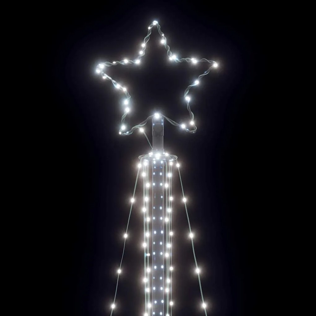 LED Árvore de Natal 483 LEDs Branco Frio 240 cm