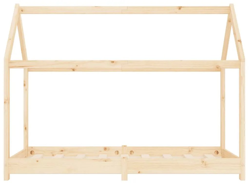 Estrutura de cama para crianças 80x160 cm pinho maciço