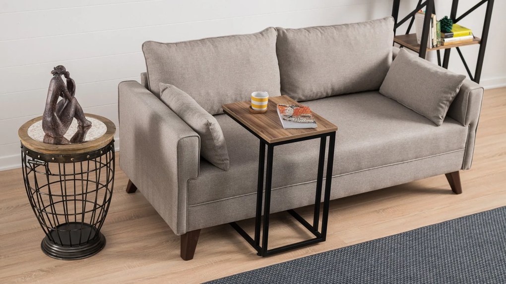 Sofá de 2 Lugares Bella – Creme – 177x85x81 cm