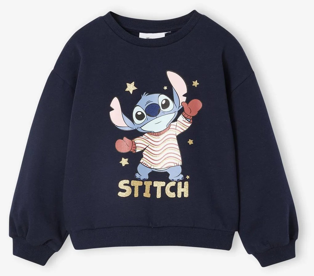 Sweat de Natal Disney Lilo & Stitch, para menina marinho