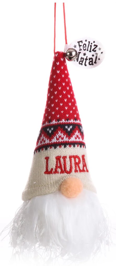 Gnomo Natal Com Led Laura