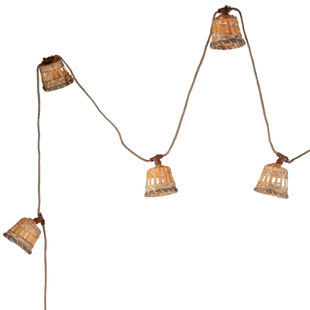 Luzes de corda modernas para exterior 8m incl. LED 10-luzes - Aurora Oriental