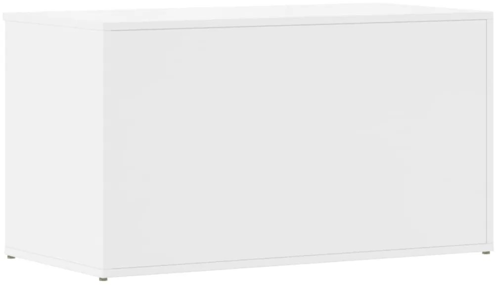 Arca arrumação 84x42x46 cm madeira processada branco brilhante