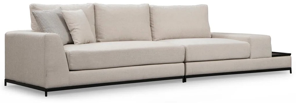 Sofá de 4 Lugares Line – Bege – 320 x 102 x 84 cm