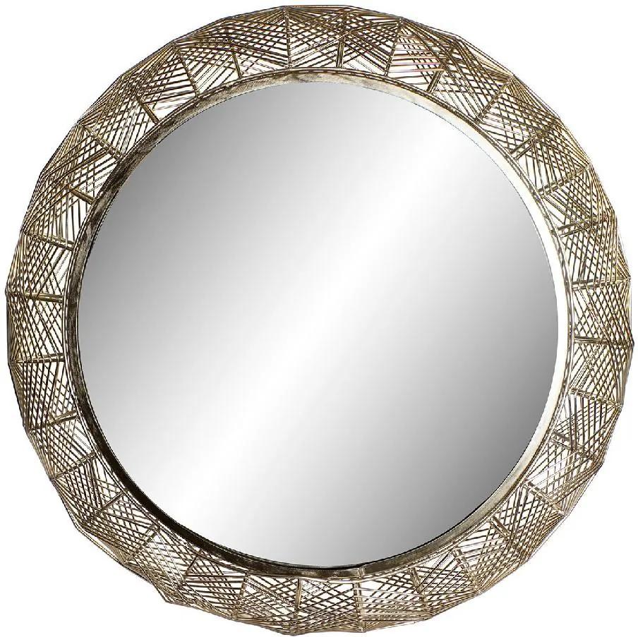 Espelho de parede DKD Home Decor Ferro Espelho Madeira MDF (74 x 74 x 18 cm)