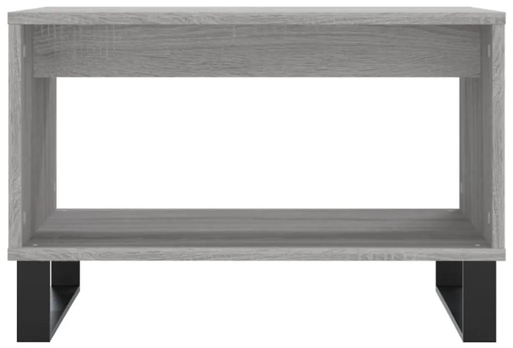 Mesa de centro 60x50x40 cm derivados de madeira cinzento sonoma