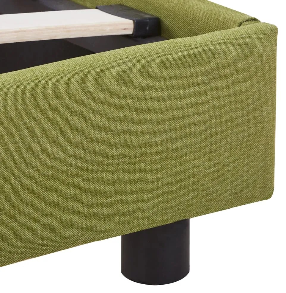 Estrutura de cama 90x200 cm tecido verde