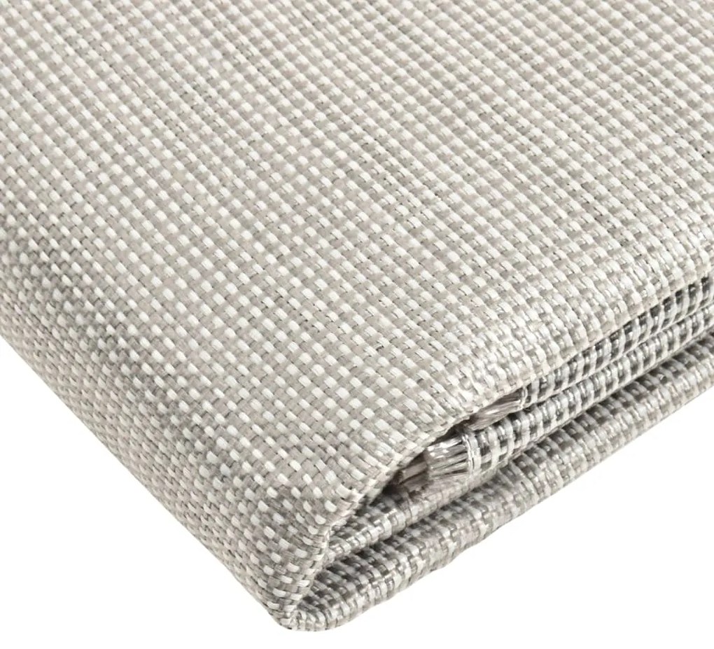 Tapete de campismo para tenda 650x250 cm cinzento-escuro