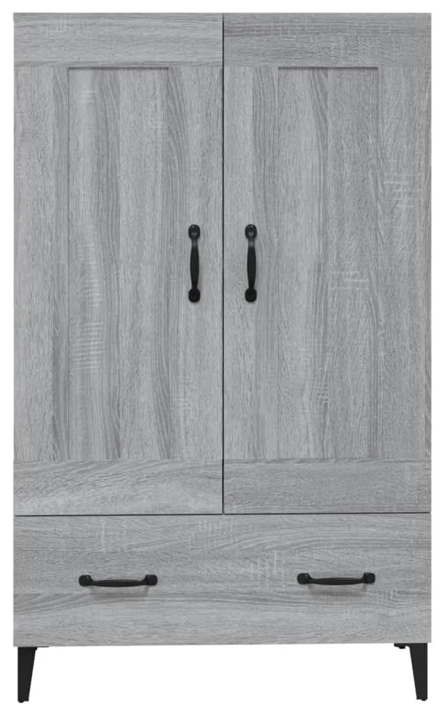Armário alto 70x31x115 cm madeira processada cinzento sonoma