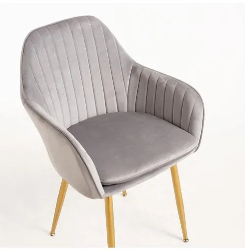 DUDECO - Cadeira Norbana Gold Cinzento claro
