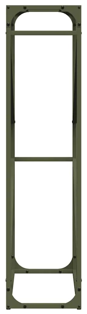 Suporte para lenha aço laminado a frio verde azeitona