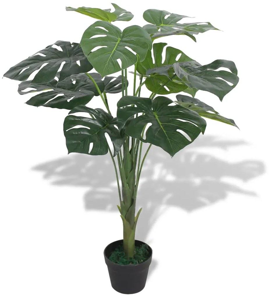 244435 vidaXL Planta costela-de-adão artificial com vaso 70 cm verde