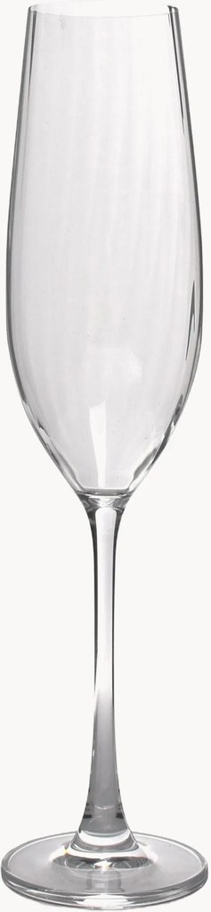 Copos de champanhe em cristal Saga, conjunto de 4