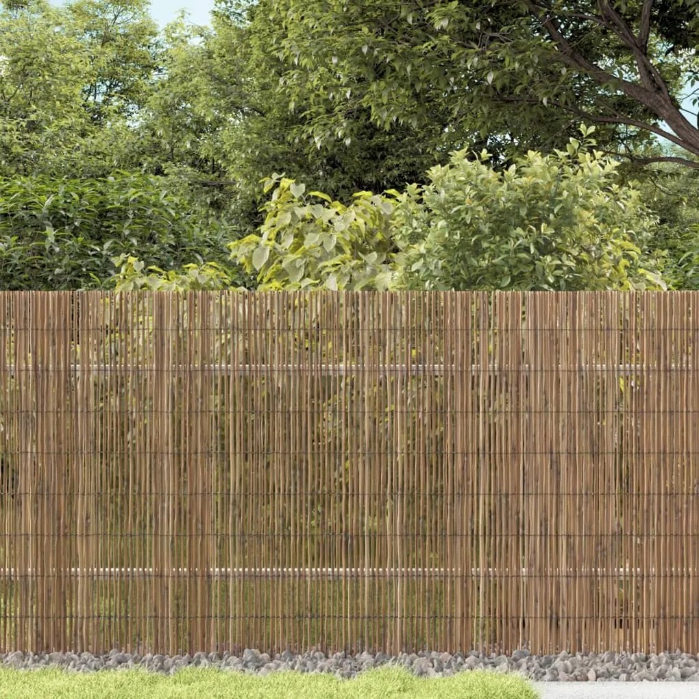 vidaXL Vedação de jardim 500x80 cm cana