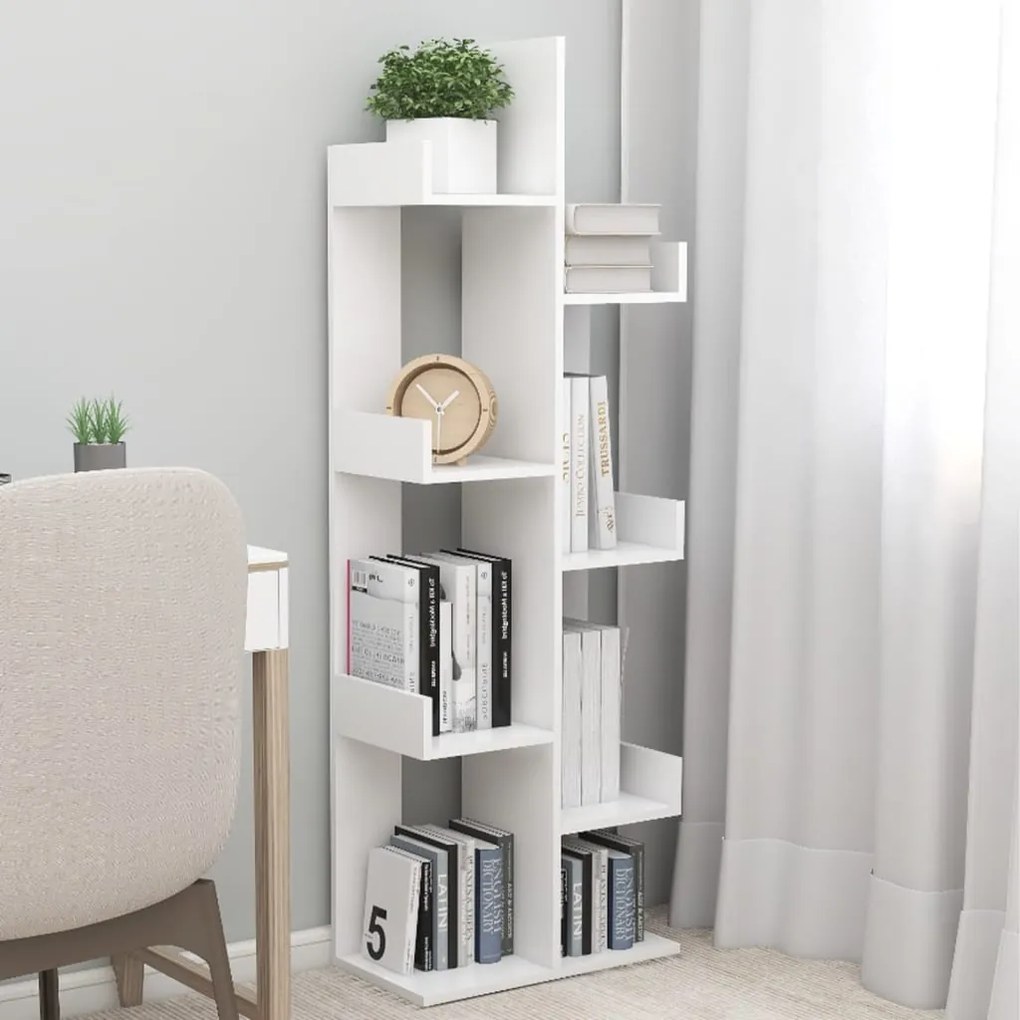 vidaXL Estante 48x25,5x140 cm derivados de madeira branco