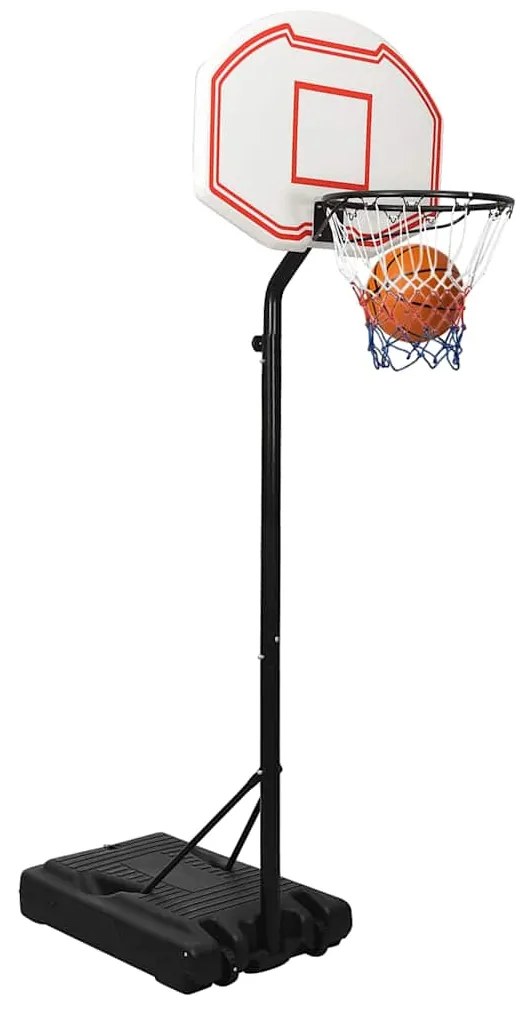 Tabela de basquetebol 237-307 cm polietileno branco