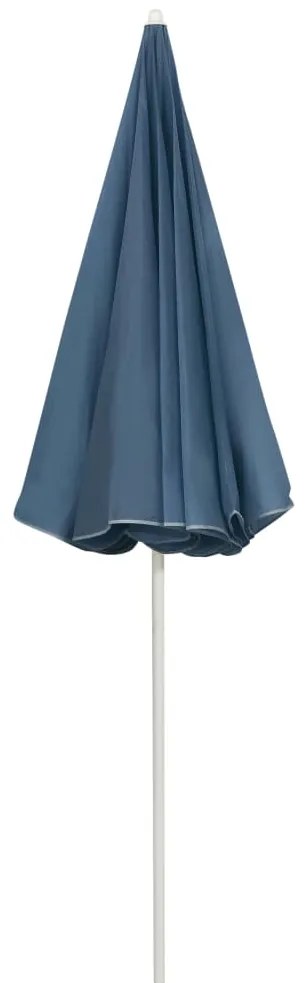 Guarda-sol de praia 240 cm azul