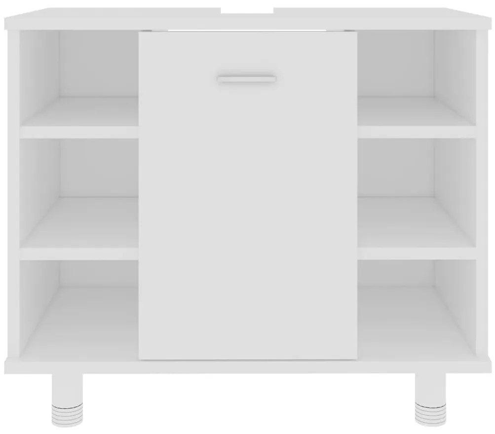 Armário de casa de banho 60x32x53,5 cm derivados madeira branco