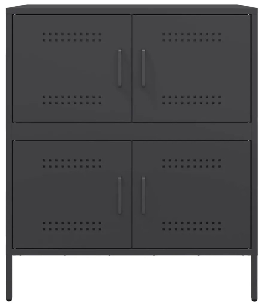 Aparador 68x39x79 cm aço preto