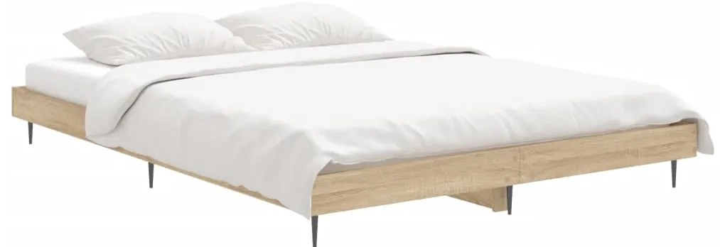 Estrutura cama s/ colchão derivados de madeira carvalho sonoma