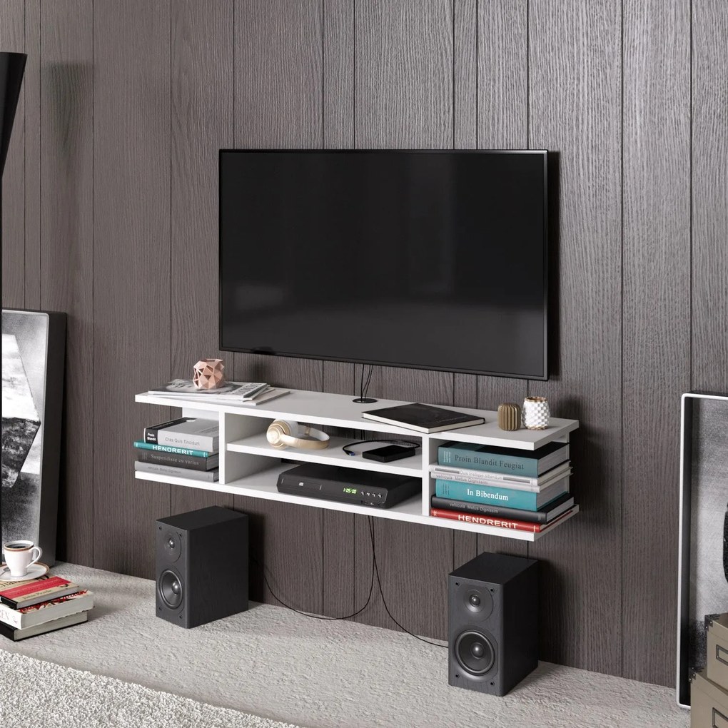 Suporte de TV Pivot – Branco – 120x23x29,5 cm