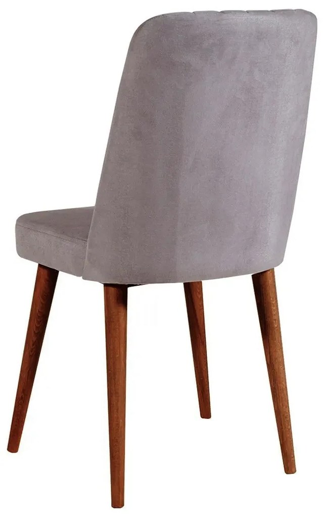 Conjunto de Mesa de Jantar Extensível Vina – Nogueira e Cinza – Mesa: