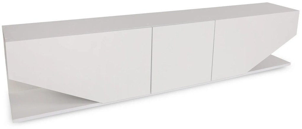 Móvel de TV "Inci" com 3 Portas – 180x40x30 cm – Branco - Design Moder