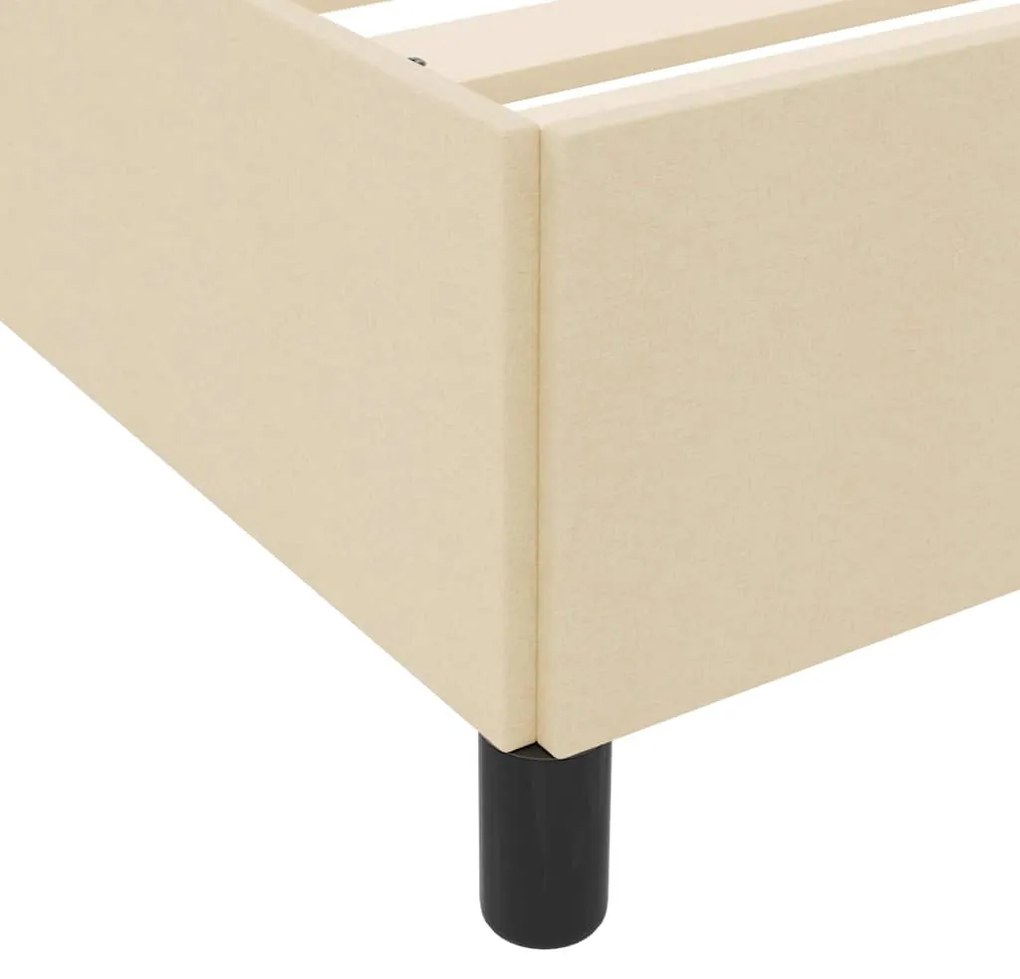 Cama Box Creme, Preto 140 x 190 cm