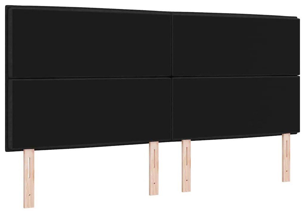 Cabeceira LED Design Lines Preta 100 cm Tecido
