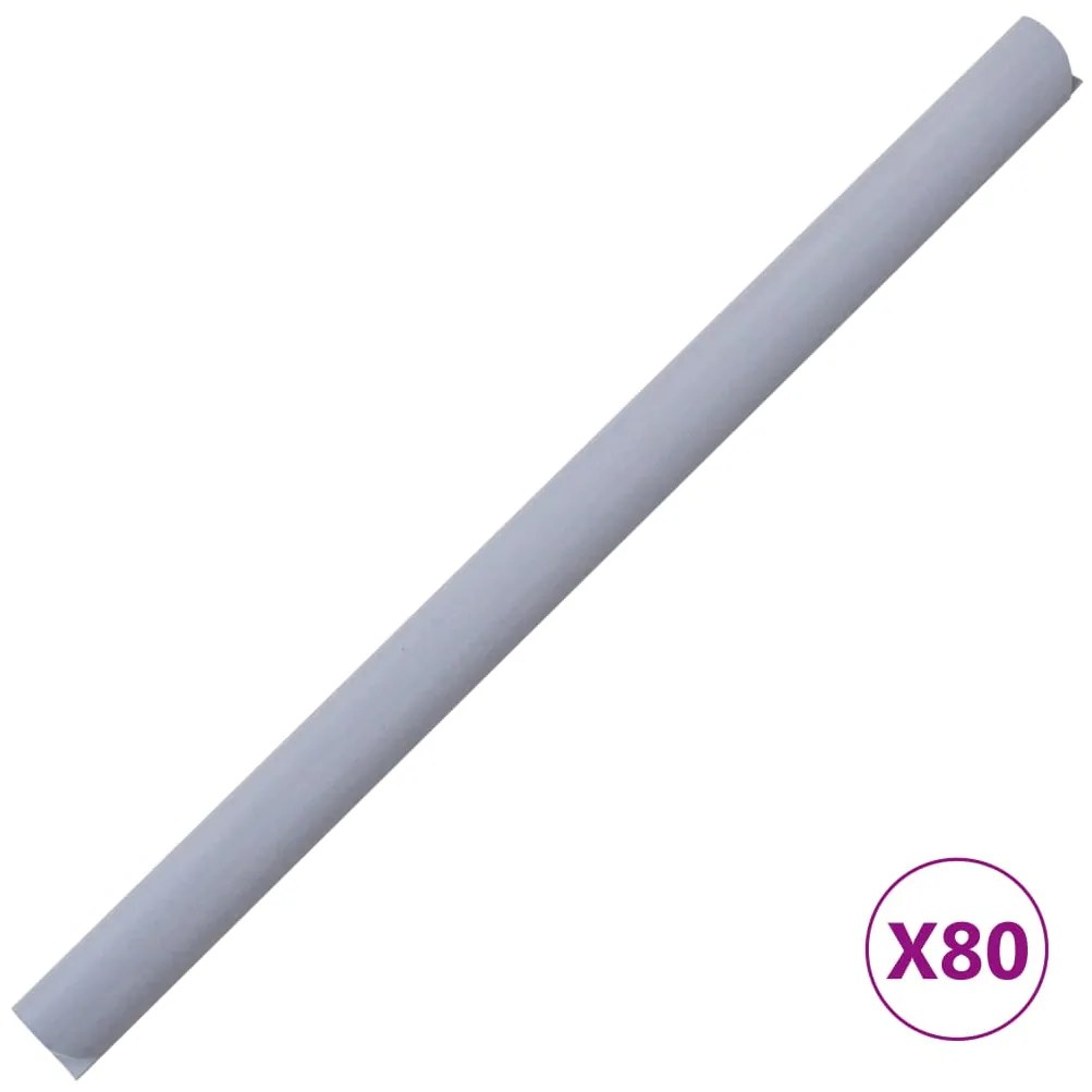 4 pcs painéis privacidade p/ jardim 35x0,19 m PVC cinza-claro