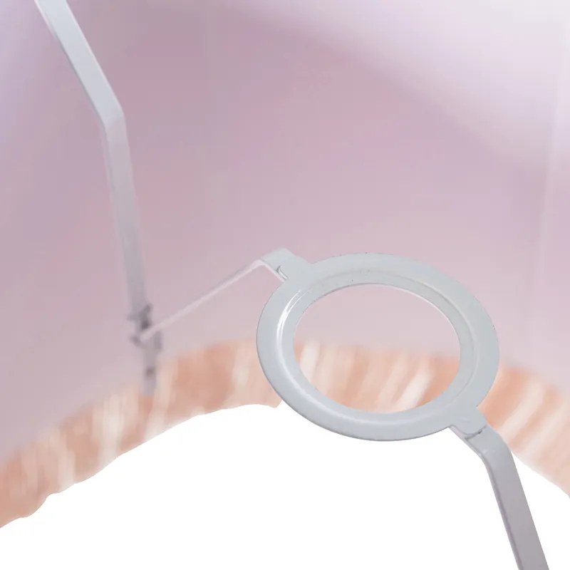 Abajur de Seda Rosa 45 cm - Granny