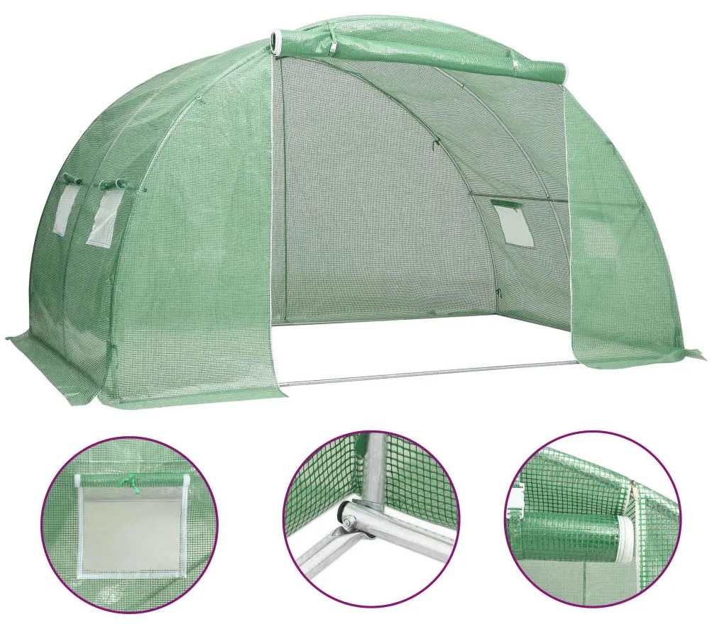 vidaXL Estufa 8 m² 2x4x2 m