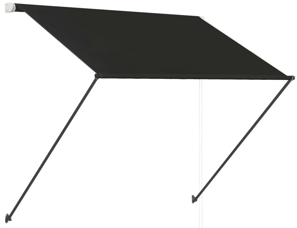 Toldo retrátil com LED 150x150 cm antracite