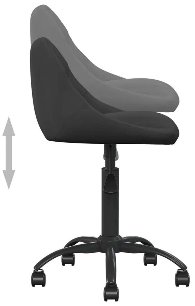 Cadeira de jantar veludo preto
